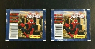 Marvel Ultimate Spider-Man Panini Collector Pack 2014 Tarjetas Pegatinas 2 Paquetes Foto 1 de 4