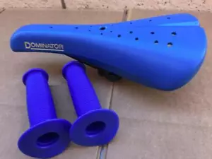 Nuevo asiento rígido "Old School Bmx" AZUL con empuñaduras GT DYNO Viscount Dominator - Imagen 1 de 4