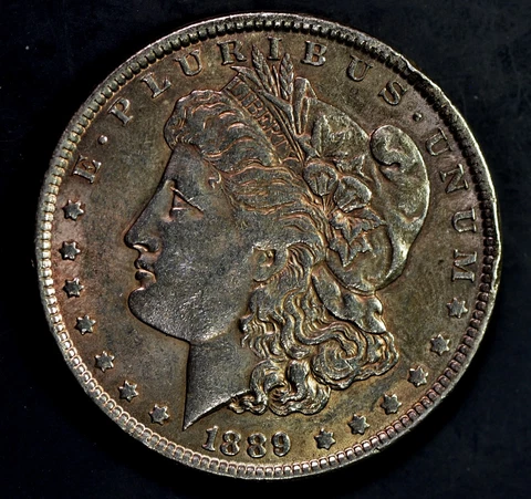 High Grade, Much Luster 1889 MORGAN SILVER DOLLAR! NICE! Cover