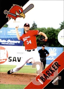 2018 Fargo-Moorhead RedHawks Team Issue 4 Brandon Barker Acworth Georgia GA Card