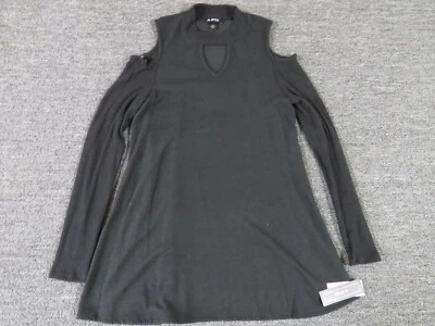 A Byer Sweater Womens Medium Black Round Neck Pullover Long Sleeve Knit New - Image 1 of 4