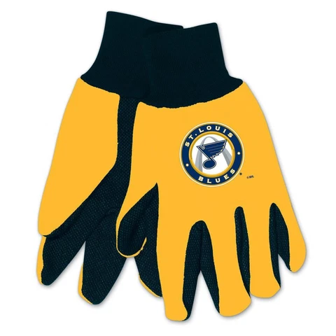 St Louis Blues Two Tone Gloves - Adult Size [NEW] NHL Work Glove Cold Cover