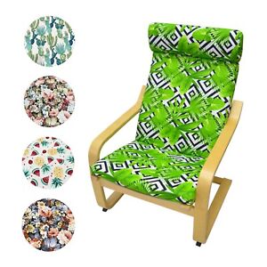 Print ikea Poang Chair Slipcover Tropical Cotton, IKEA Seat Covers Floral