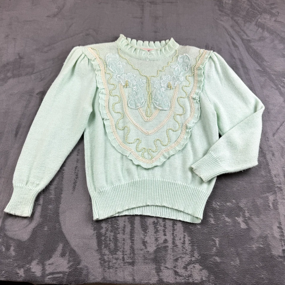 Suéter Jaclyn Vintage Mujer Talla S Cuentas Perlas Chica Coqueta Núcleo de Hadas Foto 1 de 4