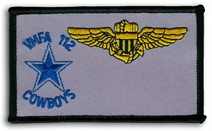 US Marine Corps VMFA-112 Cowboys Fighter Attack Squadron F/A-18 Hornet Nametag - Bild 1 von 1