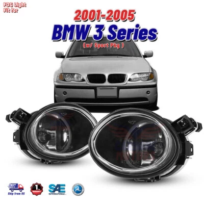 Luces antiniebla para 01-05 BMW Serie 3 E46 01-03 M3 M5 luces de conducción lente de humo 1 par Foto 1 de 4