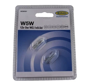 2 Lampadine 5w W2.1x9.5d Auto Moto Illuminazione Cruscotto Lampeggiante Stop - Foto 1 di 5