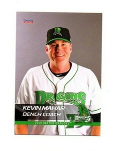 Kevin Mahar 2019 Dayton Dragons team set card Reds