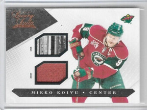 Mikko Koivu Minnesota Wild 2010-11 Luxury Suite Hockey Jersey Stick /100 #36