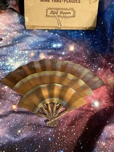 Vintage Homco Home Interiors Ming Ventilatoren Plaketten Wanddeko massives Kupfer 3-teiliges Set - Bild 1 von 8