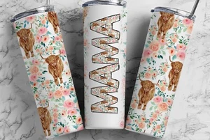 HIGHLAND COW MAMA 20oz. Stainless Steel Tumbler - Picture 1 of 1