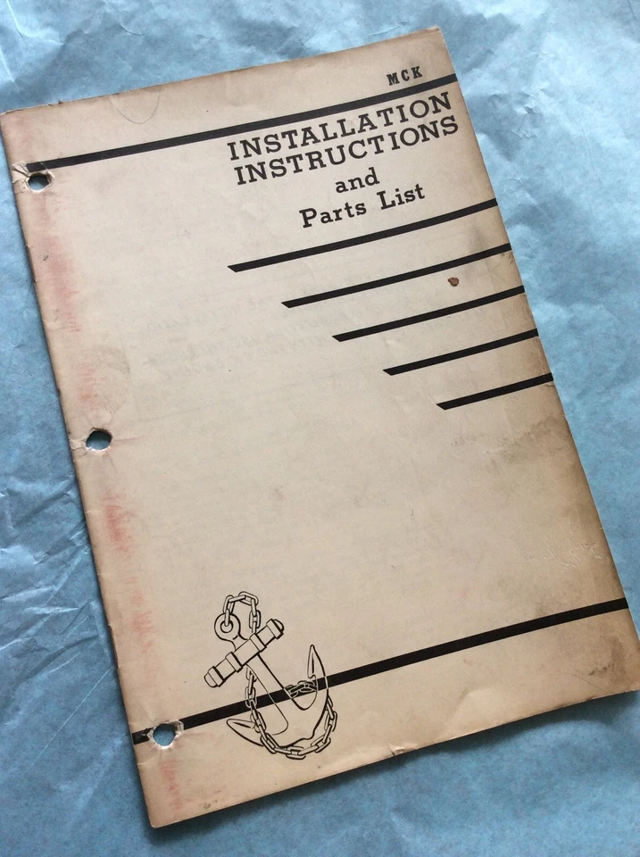 ONAN MARINE ENgine MCK PARTS MANUAL Operator Book Shop Service Guide - Image 1 of 4