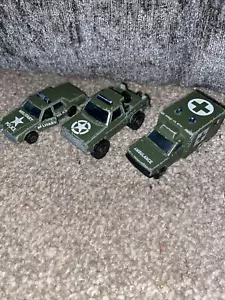 MAJORETTE BUNDLE CHEVROLET IMPALA AMBULANCE DEPANNEUSE ARMY MILITARY POLICE - Picture 1 of 6