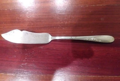Cuchillo de mantequilla maestro de plata esterlina Rose Spray de Easterling mango plano 7" Foto 1 de 4