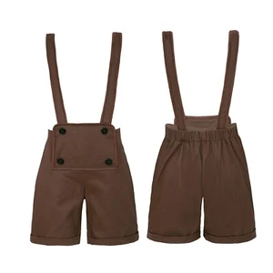 Kids Boys Romper Bloomers Overall Shorts Casual Suspender Wedding Outfit Baby - Picture 1 of 68