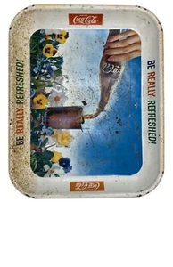60er Jahre Coca Cola Serviertablett Vintage Be Really Refreshed Coke - Bild 1 von 7