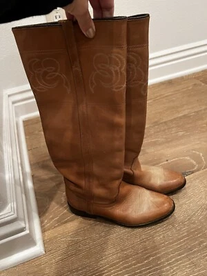 Botas de montar altas GOLDEN GOOSE en marrón envejecido para mujer talla 36 EUR Foto 1 de 4