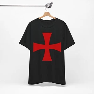 Knights Templar Cross t-shirt Medieval Crusades Crusader Order Crusade - Picture 1 of 11
