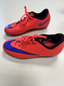 Nike Size 5Y Youth Mercurial Vortex II Soccer Shoe Red Orange Purple Black - Picture 1 of 8