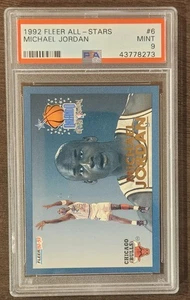 1992-93 Fleer All-Stars Michael Jordan #6 PSA 9 Mint Rare Grade Bulls 🐐  - Picture 1 of 2