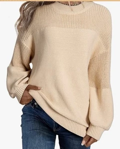 Dokotoo Wonens Apricot Loose Fit Sweatshirt. NIP Size Med - Picture 1 of 4