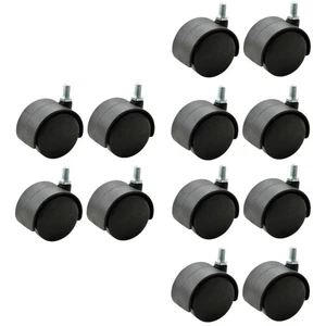  3 Pieces Computer Chair Wheels Desk for Carpet Casters Office Heavy Duty - Picture 1 of 12