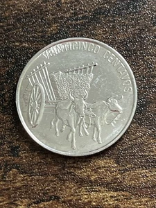 1991 Dominican Republic 25 Centavos Actual Coin TB2104* - Picture 1 of 2
