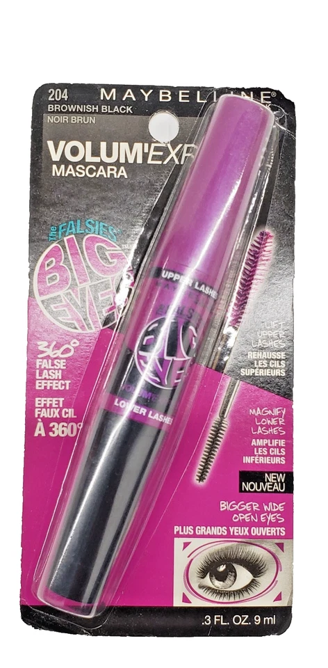 Maybelline Volum Express Falsies Big Eyes Washable Mascara-204 BROWNISH BLACK - Image 1 of 1