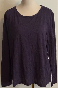 Camiseta para mujer Simply Vera Wang púrpura manga larga Plus XL - Imagen 1 de 4