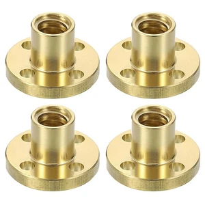 Rund Flansch Trapezgewindemuttern T8-T40 Messing Muttern Links & Rechts Gewinde - Picture 1 of 35