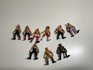 WWE Jakks Mini Wrestling Figures Lot Of 9 WCW WWF - Picture 1 of 4