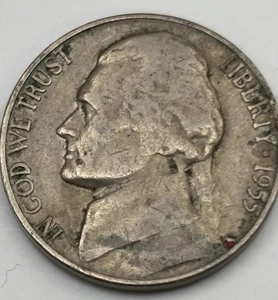 1955 D Jefferson Nickel - Picture 1 of 4