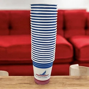 Piedmont Airlines 25 In-Flight Dixie Paper Cups Up and Coming Unused 1482 - Picture 1 of 11