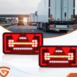 2-tlg LED Rückleuchten Anhänger LKW Multipoint LED Rücklicht Anhängerbeleuchtung - Bild 1 von 18