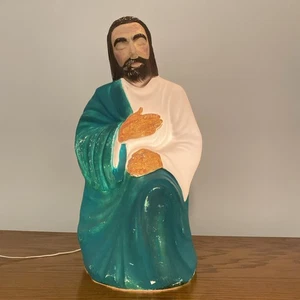 Vintage 28" Empire Krippe Josef Hirte Blasform Weihnachten beleuchtet Dekor - Bild 1 von 12