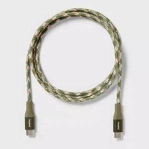 6' USB-C to USB-C Braided Cable - heyday Olive Camuflage - Picture 1 of 4