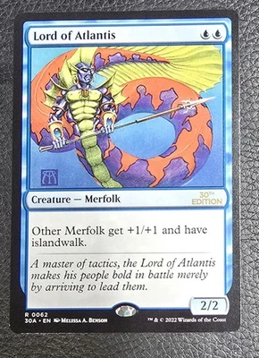 Lord of Atlantis 30th Anniversary Edition Regular NM Magic Card MTG - Image 1 of 2