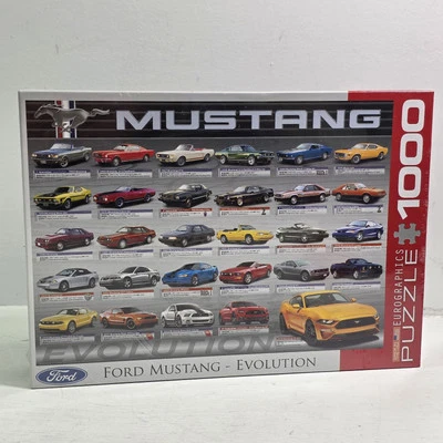 Rompecabezas Ford Mustang Cars Evolution Eurographics 1000 piezas NUEVO SELLADO Foto 1 de 4