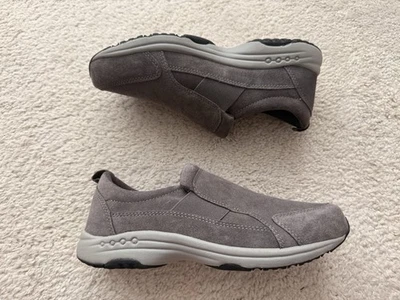 NEW Easy Spirit SETRIPPE Suede Women’s Slip On Sneaker Medium Gray Sz 7 WW - Image 1 of 4
