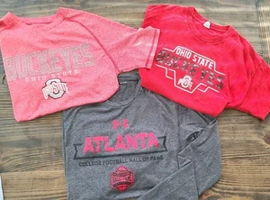 Lot of 3 Ohio State Buckeyes / Football  Shirts Men's Sz Small Coll Football HOF - Picture 1 of 4