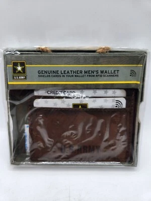 U.S. Armed Forces RFID Men's Genuine Leather Wallet US Army - Image 1 of 4