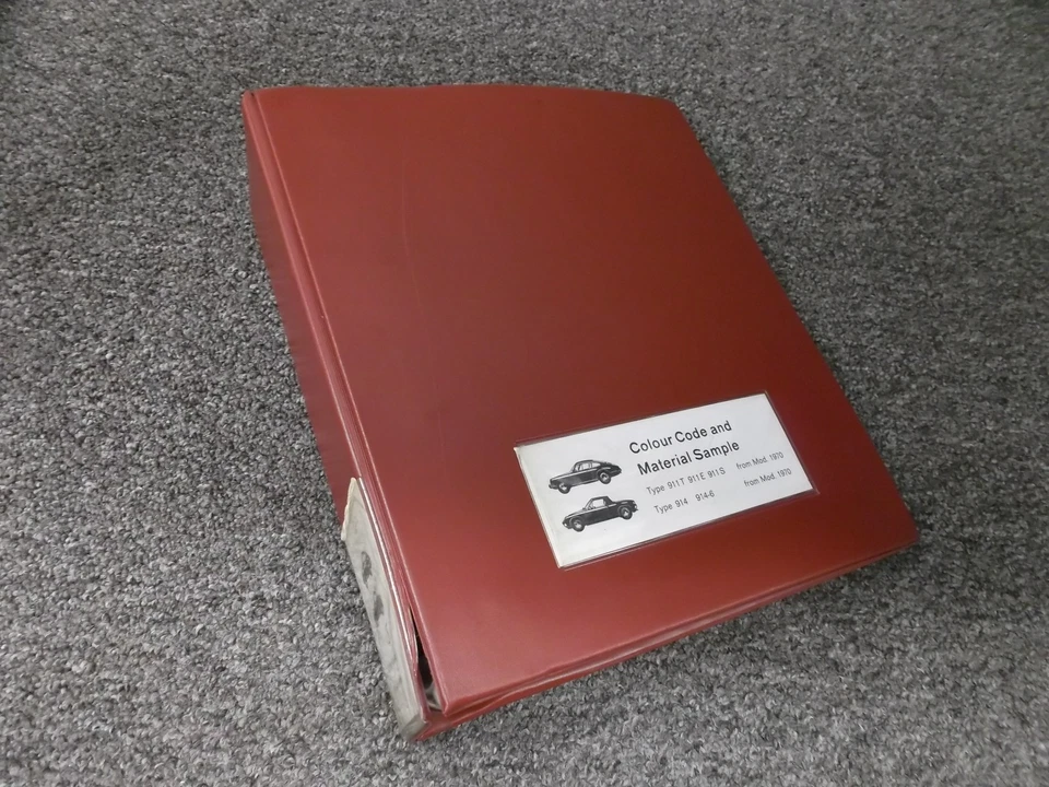 Porsche 911 911T 911E 911S 1970-1973 pintura alfombra código de color manual 1971 1972 Foto 1 de 1