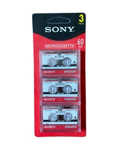 Microcassette Sony 60 min (3MC-60B) Elettronica Vintage - Foto 1 di 3
