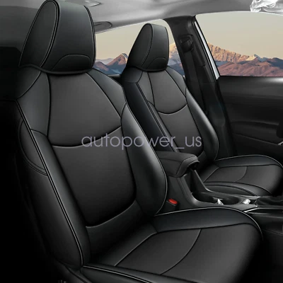 For Toyota RAV4 2019 - 2023 Car 5-Seat Covers Faux Leather Full Set Cushion - Image 1 of 4