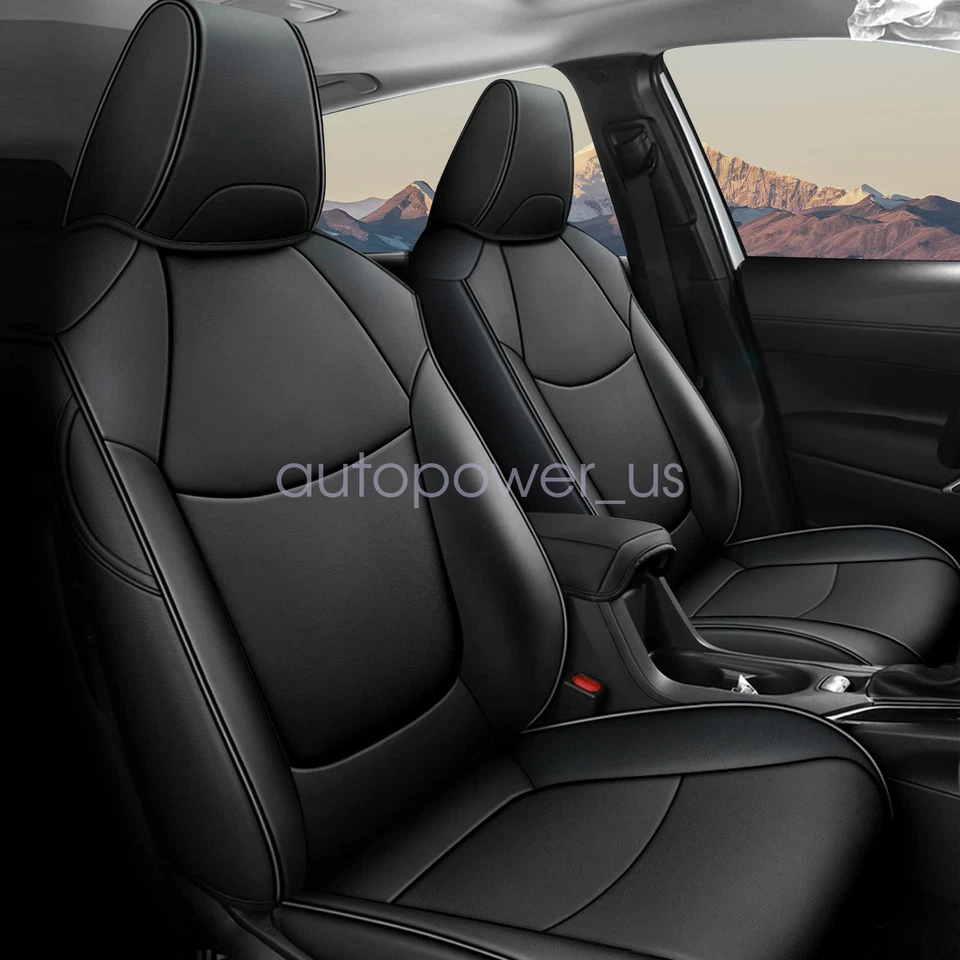 For Toyota RAV4 2019 - 2023 Car 5-Seat Covers Faux Leather Full Set Cushion Foto 1 de 4