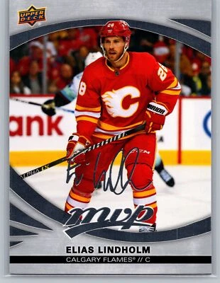 2023-24 Upper Deck MVP #83 Elias Lindholm Silver Script Calgary Flames - Image 1 of 2