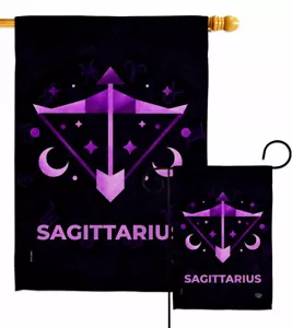 Sagittarius Garden Flag Zodiac Interests Decorative Small Gift Yard House Banner - Imagen 1 de 17