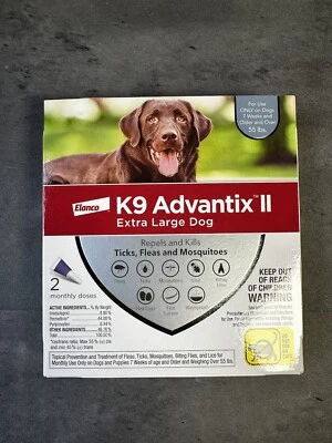 Dog Flea Treatment - K9 advantix II for XL Dogs Over 55 lbs - 2 monthly doses - Image 1 of 2