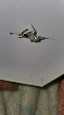 Ring Bomb Party RBP3431 genuine green quartz on rhodium sz 6 NWT - Image 1 of 4