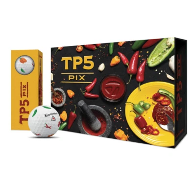 TaylorMade TP5 Pix PEPPERS Limited Edition Golf Balls
